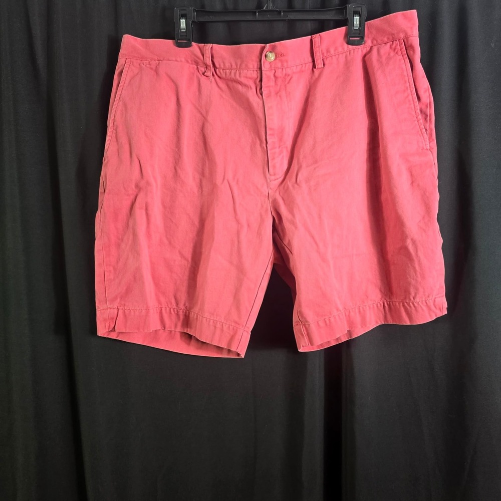 Polo Ralph Lauren Mens Chino Shorts Salmon Pink Coral Cotton Twill Size 40